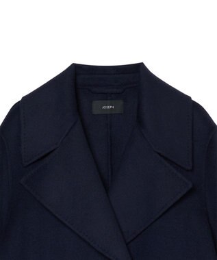 JOSEPH 【WEB＆OUTLET限定】ダブルフェイスウールキャッシュ ショートコート Navy