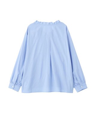 AMERICAN HOLIC フリルVネックブラウス Sax