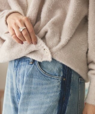 AMERICAN HOLIC フェアリーVネックカーディガン Light Gray