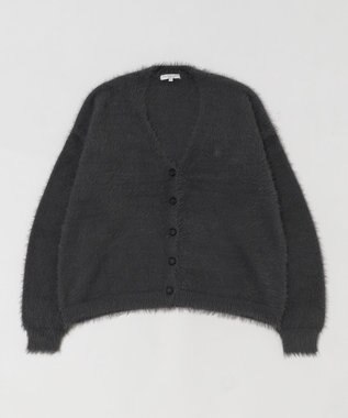 WEGO 【25年秋冬新作/WEB限定】別注USPOLOシャギーニットカーデ ブラック中濃色