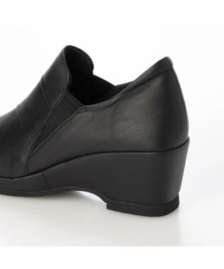 MODE ET JACOMO <D'ICI>レイヤードウェッジソールスリッポン ブラック