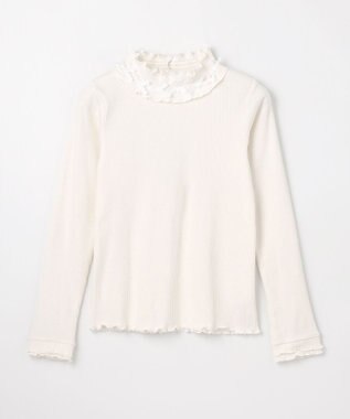 ANY KIDS 襟リボンカットソー エクリュ