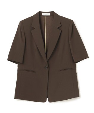 BEIGE， 【Lsize・セットアップ対応】CINDY / ハーフスリーブジャケット Brown