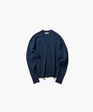 ATON 50/2 NATURAL DYED ORGANIC | Vネックカーディガン NAVY