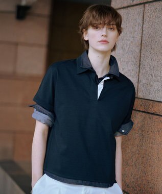 J.PRESS LADIES 【洗える】5ozバージラコンパクト デニムシャツ インディゴ系