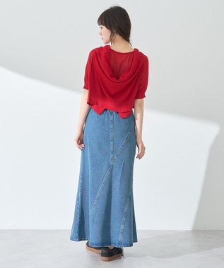 earth music&ecology エスカルゴマーメイドデニムスカート Medium Indigo