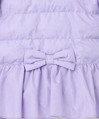 ANY KIDS 【洗濯機OK】中綿 リボン コート ラベンダー