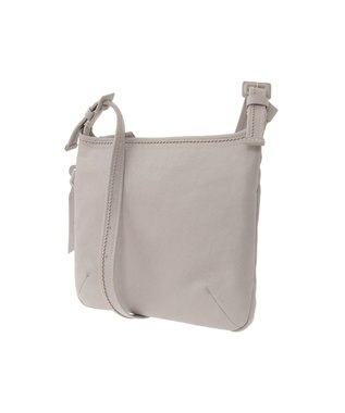 genten フェザートートバッグ　2wayショルダーバッグ ライトグレー