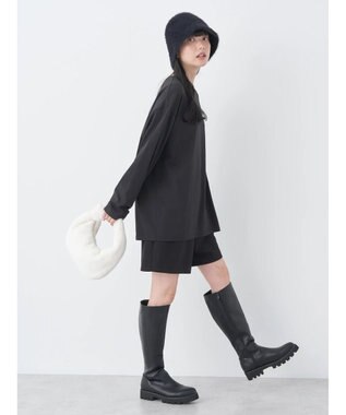 earth music&ecology Ａｕ　ｐｅｔｉｔ　ｂｏｎｈｅｕｒ　ロンＴ Black