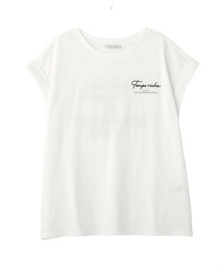 Green Parks 汗染み防止フレンチロゴＴシャツ Off White