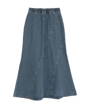 earth music&ecology エスカルゴマーメイドデニムスカート Medium Indigo
