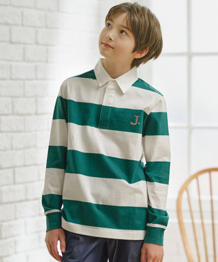 140-170cm】J.ボーダー ラガーシャツ / J.PRESS KIDS | ファッション