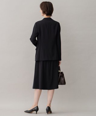 自由区 【XSサイズ～/洗える】ダブルフェイススーティング テーラードジャケット ミッドナイト