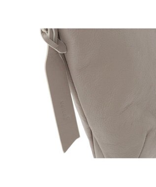 genten フェザートートバッグ　2wayショルダーバッグ ライトグレー