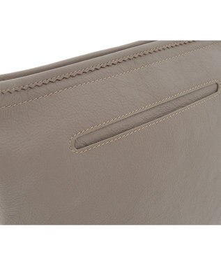 genten フェザートートバッグ　2wayショルダーバッグ ライトグレー