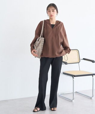 earth music&ecology アノラックフーディ Brown