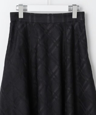 ANY SIS シアーチェック スカート ブラック