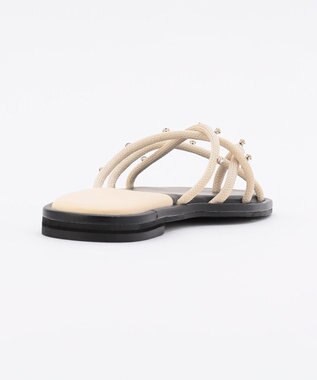 steppi ビジュー トング サンダル エクリュ