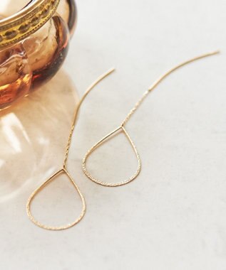 Phoebe 【K10】ドロップラインアメリカンピアス ゴールド