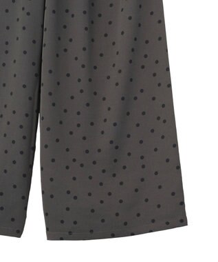 AMERICAN HOLIC ドットサテンイージーパンツ Charcoal Gray