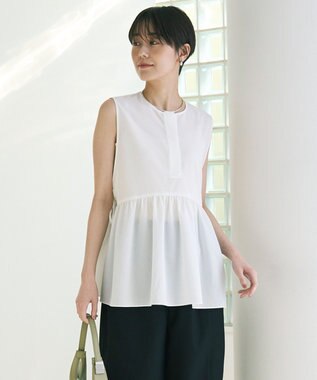 UNFILO BREEZEMOVE ペプラムブラウス オフ