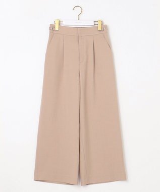 ANY SIS 【洗える】ビットポイント ワイドパンツ ベージュ