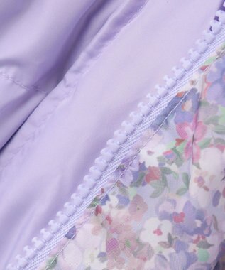 ANY KIDS 【洗濯機OK】中綿 リボン コート ラベンダー