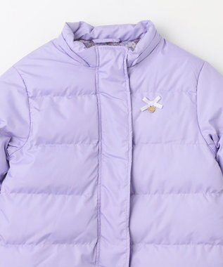 ANY KIDS 【洗濯機OK】中綿 リボン コート ラベンダー