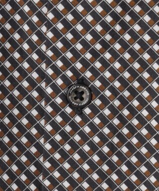 JOSEPH ABBOUD 【オーガニックコットン使用・JAPANファブリック】ジオメトリックプリントシャツ ダークブラウン系5