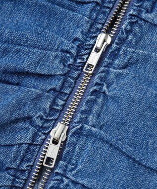 Green Parks ・ＳＵＧＡＲ　ＳＰＯＯＮデニムフロントＺＩＰナロースカート Indigo