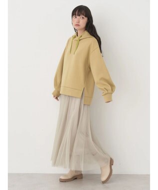 earth music&ecology ダンボールパーカー Yellow