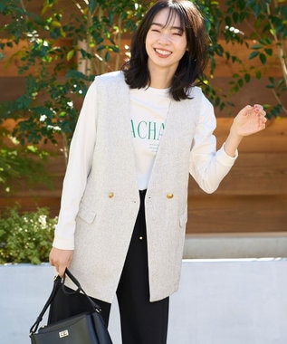 ANY ツィードライクブッチャージレ ライトグレー系