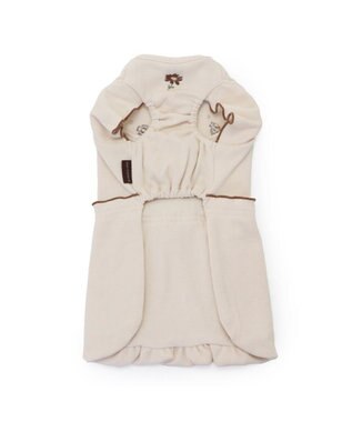 PET PARADISE ペットパラダイス  プレミアムペティヒート 花刺繍ワンピース  小型犬 ベージュ