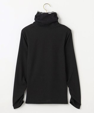 組曲 S ラメチュールコンビタートル カットソー ブラック系