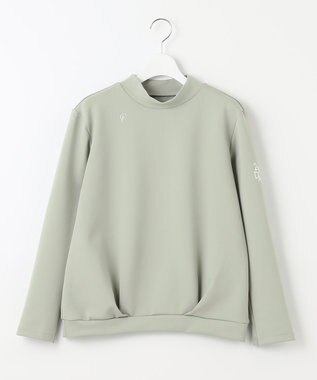 23区GOLF カラバリ豊富な8色展開【23Fondation/WOMEN】長袖 モックネックシャツ スモーキーグリーン系