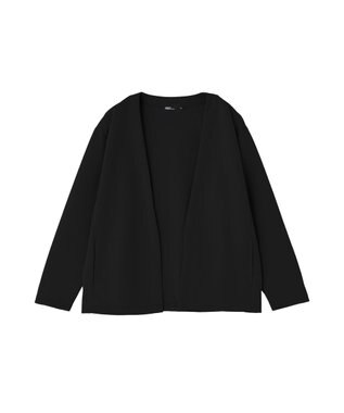 CRAFT STANDARD BOUTIQUE ボタンレスカットカーディガン Black