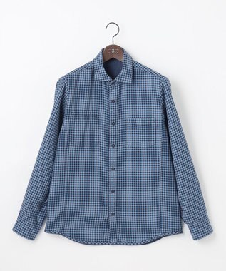 JOSEPH ABBOUD 【キングサイズ・2WAY】リバーシブルシャツ ネイビー系