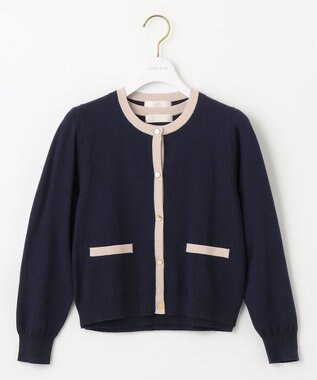 ANY SIS S 【低身長企画】バイカラー アンサンブル ネイビー