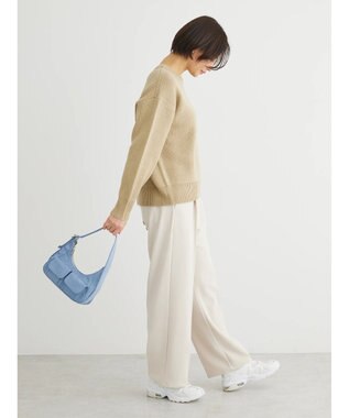 Green Parks 刺繍ロゴニットプルオーバー Beige