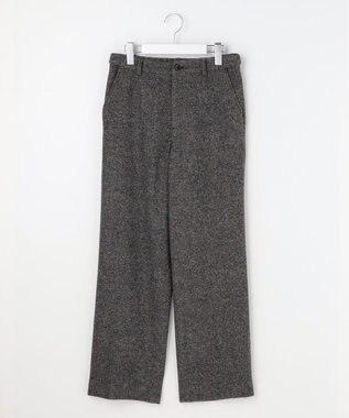 J.PRESS LADIES シルクネップツイード スレート パンツ チャコール系