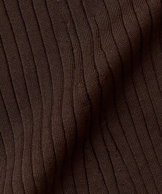 23区 L 【SLOW/一部店舗限定】ホールガーメント リブニット パンツ ダークブラウン系