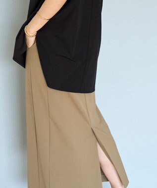 UNFILO Iラインスカート ベージュ