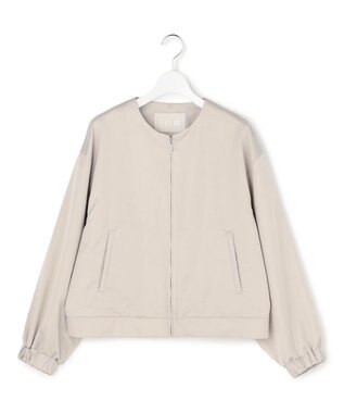 ICB 【2WAY】 ダルグロッシーサテン ボウタイ付きブルゾン トープ