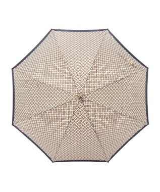 MOONBAT 【耐風】FURLA 長傘 モノグラム ネイビーブルー