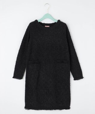 TOCCA 【洗える！】UNSNARL TWEED ドレス ブラック系