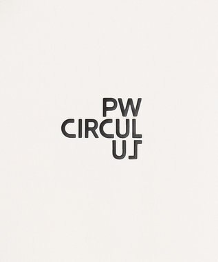 PW CIRCULUS 【MEN】【ストレッチ】バック アニマルプリント ロゴ モックネック シャツ ホワイト系