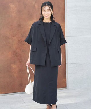 UNFILO 【mi-molletコラボ】FINE MOVE ハーフスリーブジャケット ブラック