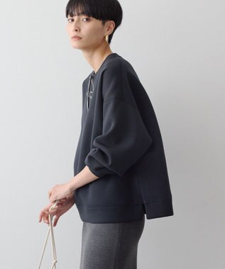 AMERICAN HOLIC サイドスリットポンチプルオーバー Black