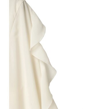 earth music&ecology ドッキングフリルシャツ見えプルオーバー Ivory