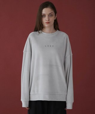 WEGO 【ユニセックス着用ITEM】マイクロシャギーワンポイントプルオーバー ライトグレー